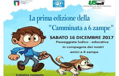 Ascoli Piceno, a metà Dicembre la prima edizione della “Camminata a 6 zampe”