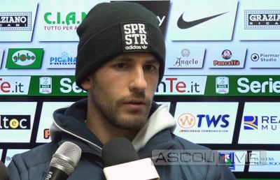 Ascoli-Virtus Entella 1-1, la voce di Aramu post gara