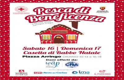 Ascoli: Piazza Arringo, weekend di pesca benefica nella casetta di Babbo Natale