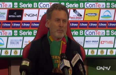 Ternana-Salernitana 2-2, la vulcanica conferenza stampa di Pochesci prima di essere esonerato