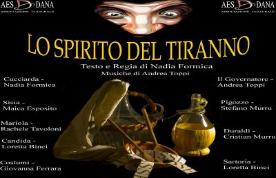  Ascoli: Teatro PalaFolli, appuntamento con lo spettacolo ''Lo spirito del Tiranno''