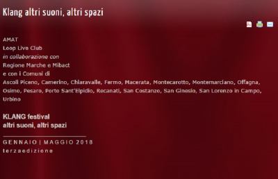   Klang: entra nel vivo il festival internazionale, 23 appuntamenti nelle Marche