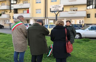 Ascoli Piceno, cerimonia in Piazza Martiri delle Foibe per il ''Giorno del Ricordo''