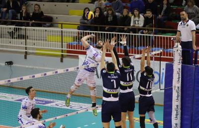 Volley Serie A2, la GoldenPlast Potenza Picena cade 3-0 a Cantù