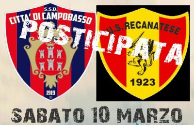 Serie D girone F, posticipata Campobasso-Recanatese per permettere voto ai tesserati