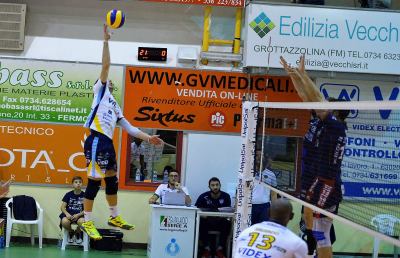 Volley Serie A2, la M&G Videx Grottazzolina conquista solo un punto contro Bergamo