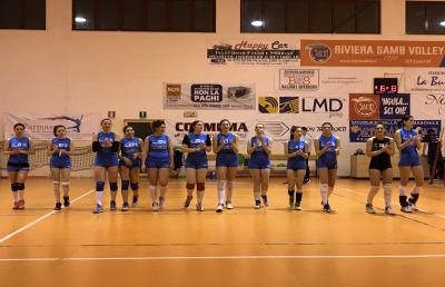 Volley femminile, la Scenic ''Le Querce'' Monticelli sconfitta dalla Riviera Samb