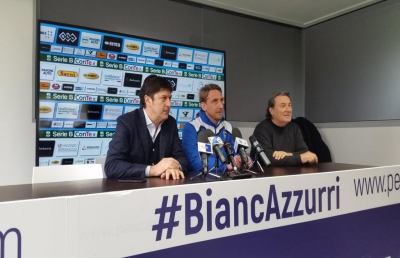 Pescara, Sebastiani presenta il nuovo allenatore Epifani ed il ds Repetto