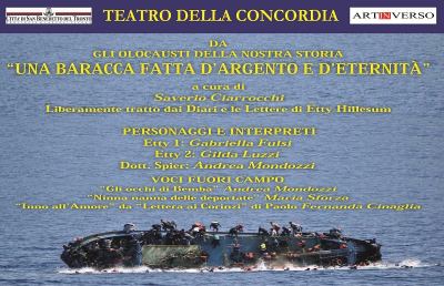 Teatro Concordia, in uno spettacolo gli ''olocausti della storia''