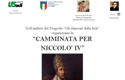 Ascoli Piceno, progetto ''Gli itinerari della fede'' con la “Camminata per Niccolò IV”