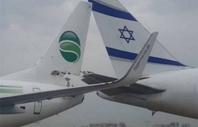 Tel Aviv: si scontrano due aerei in pista, nessun ferito ma tanti danni