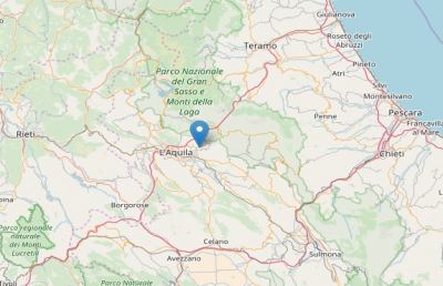 Terremoto, nella notte scossa vicina a magnitudo 4 con epicentro a L'Aquila