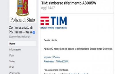 Truffe online. Continua il deplorevole tormentone dei falsi rimborsi della Tim