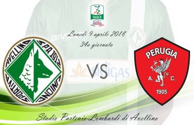 Avellino-Perugia 2-0, un super Castaldo affonda il Grifo e rilancia i Lupi