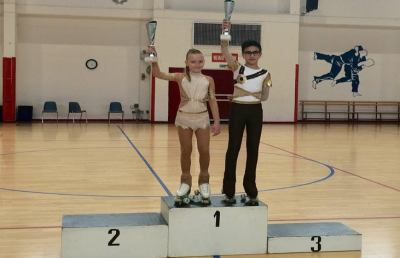 Pattinaggio artistico, oro per le coppie sambenedettesi ai Campionati Regionali Uisp