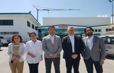 Ascoli Piceno, contratto di sviluppo. Regione Marche in visita allo stabilimento Sabelli