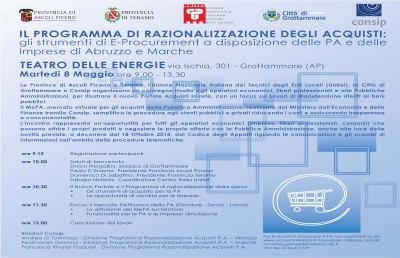 Provincia Ascoli, a Grottammare convegno di rilievo nazionale su mercato elettronico P.A.