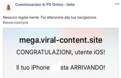 Truffe online, se premi ok altro che iPhone in regalo... I consigli della Polizia Postale
