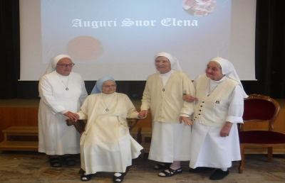 San Benedetto, grande festa dalle Concezioniste per i 100 anni di suor Elena