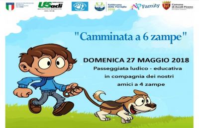 Ascoli Piceno, ''Settimana della Famiglia'': arriva una nuova “Camminata a 6 zampe”