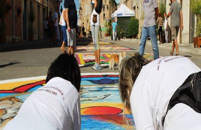 Montefiore dell'Aso, un nuovo volto per l’Infiorata