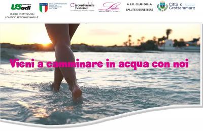 Grottammare, iniziano le camminate in acqua promosse dall'Unione Sportiva Acli Marche