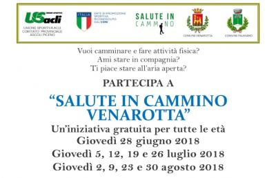 Unione Sportiva Acli, parte il progetto ''Salute in Cammino a Venarotta''