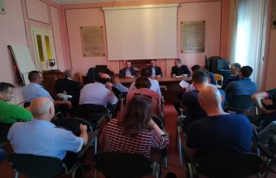 San Benedetto del Tronto, il sindaco Piunti incontra i vigili: “Grazie per il vostro impegno”