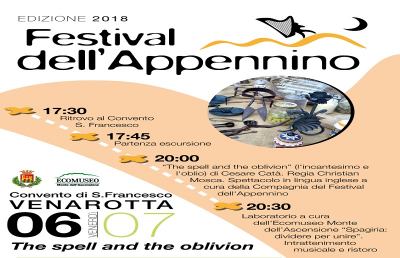 Festival dell'Appennino, appuntamento con ''The spell and the oblivion'' a Venarotta