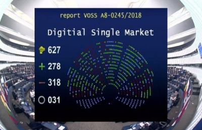 Parlamento Europeo blocca Direttiva sul copyright. Anso: ''Vittoria per i piccoli editori''