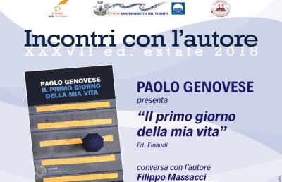 San Benedetto del Tronto, presentazione libro Paolo Genovese alla Palazzina Azzurra