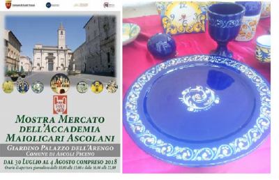  Ascoli Piceno, appuntamento con la mostra mercato ''Accademia Maiolicari Ascolani''