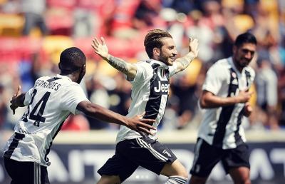 Ascoli Calcio, super gol dell'ex Clemenza nell'1-1 della Juventus con il Benfica