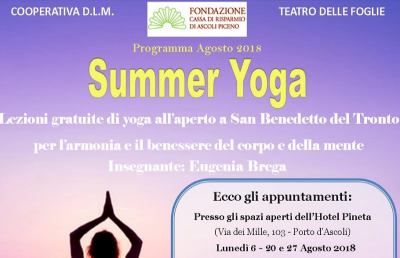 Porto d'Ascoli, quasi 200 iscritti al corso gratuito di yoga. Si prosegue anche ad Agosto