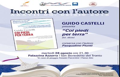 Palazzina Azzurra, si presenta ''Coi piedi per terra'' di Guido Castelli