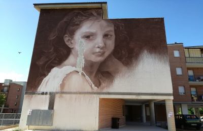 Ascoli Piceno, terminata opera pittorica di Gomez de Teran al quartiere Pennile di sotto