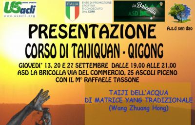 Ascoli Piceno, tre appuntamenti per presentare il corso di Taijiquan–Qigong