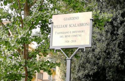 Ascoli Piceno, intitolato giardino a Piazza Immacolata al partigiano Scalabroni