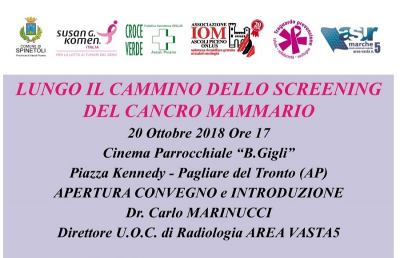 Pagliare del Tronto, convegno sullo screening del carcinoma mammario