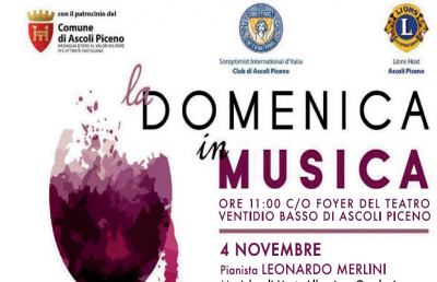 Ad Ascoli ''Domenica in Musica'', tre concerti nel Foyer del Teatro Ventidio Basso