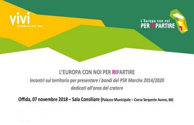 Offida, incontro sul tema  ''L’Europa con noi per ripartire''