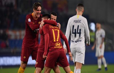 Roma-Inter 2-2, highlights