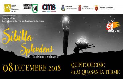 Acquasanta Terme: Sibilla Splendens, un Natale luminoso nelle zone del sisma