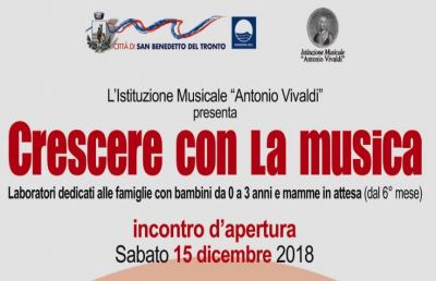 San Benedetto, ''Crescere con la musica'' per mamme in dolce attesa e famiglie con bambini