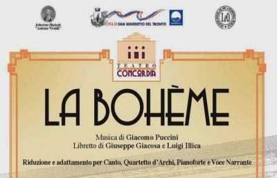 San Benedetto del Tronto, al Teatro Concordia arriva ''La Bohème''