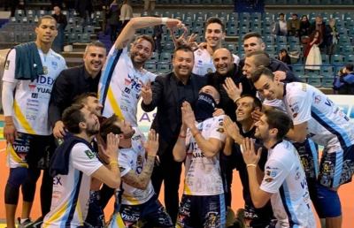 Pallavolo maschile Serie A2, vittoria netta della M&G Videx Grottazzolina a Viterbo