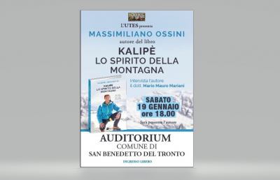 Utes San Benedetto, presentazione libro di Ossini ''Kalipè-Lo spirito della montagna''