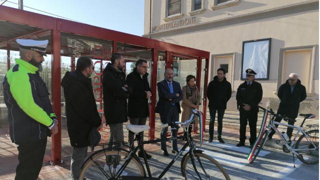 Inaugurata la velostazione 'Ciclopod Monteprandone'. Loggi: “Favorire la mobilità dolce”