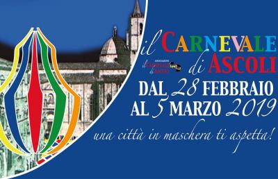 Carnevale di Ascoli Piceno 2019, le iniziative per le scuole ed il pranzo per i gruppi