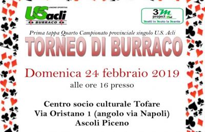 Unione Sportiva Acli, ad Ascoli parte quarta edizione campionato provinciale di burraco